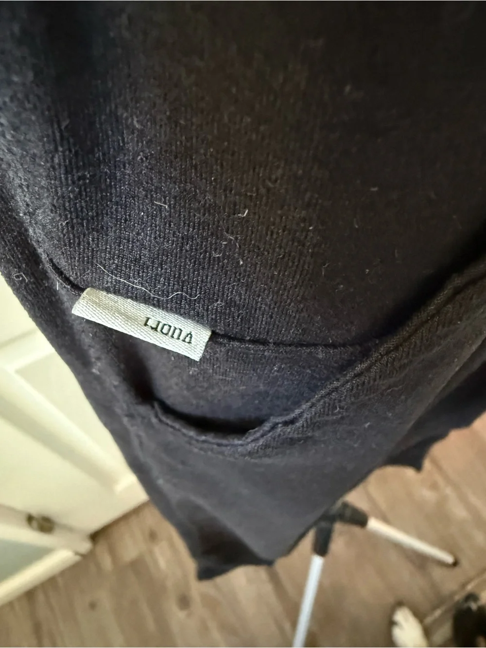 Vuori Black Performance Jogger Pants with White Drawstring